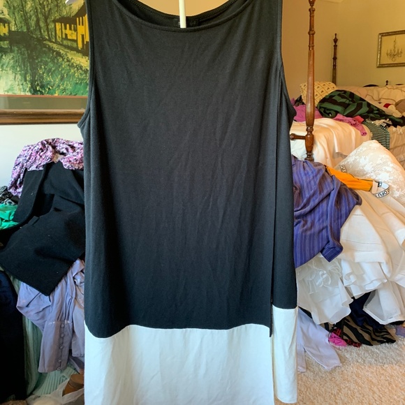 J. Jill women’s wear ever‎ collection black tunic with white trim. - Picture 1 of 2